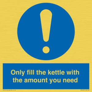 Only fill the kettle with the amount you need